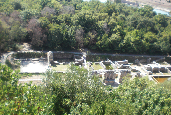 Ruinen des ausgrabungsstätte von Butrinti