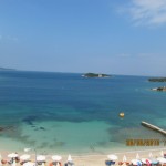 Ksamil Albanien - Strand von Hotel Castle Ksamil Albanien - Strand von Hotel Castle