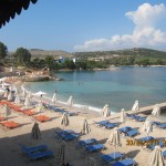 Ksamil Albanien - Strand von Hotel Castle Ksamil Albanien - Strand von Hotel Castle