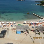 Ksamil Albanien - Strand von Hotel Castle Ksamil Albanien - Strand von Hotel Castle